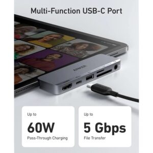 هاب ۶ پورت USB-C انکر مدل Anker 541 USB-C Hub (6-in-1) A8363