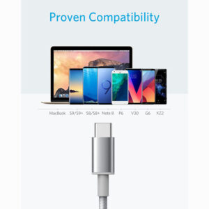 کابل انکر مدل Anker Nylon USB-C to USB-A Cable 1.8m A8173