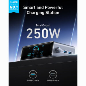 شارژر رومیزی ۲۵۰ وات انکر Anker Prime Charger 250W GaNPrime A2345