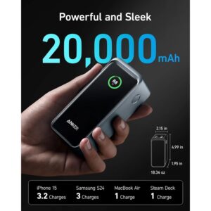 پاوربانک انکر مدل Anker Prime Power Bank 200W A1336 15 پاوربانک ظرفیت 20000 میلی آمپر ساعت انکر مدل Anker Prime Power Bank 200W A1336