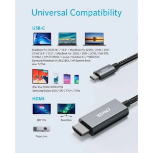 کابل انکر USB-C to HDMI مدل Anker USB-C to HDMI 1.8m A8730 16 کابل انکر USB-C to HDMI مدل Anker USB-C to HDMI 1.8m A8730