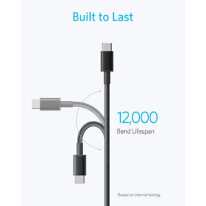 کابل USB-C به USB-C انکر مدل Anker USB-C to USB-C 1.8m Cable A8753