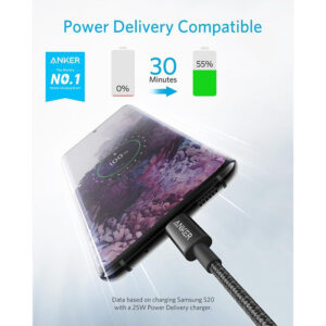 کابل USB-C به USB-C انکر مدل Anker USB-C to USB-C 1m Cable A8752