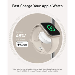 شارژر وایرلس 25 وات انکر مدل Anker MagGo Wireless Charging Station 3-in-1 Stand Qi2 B25M3 11 شارژر وایرلس 25 وات انکر مدل Anker MagGo Wireless Charging Station 3-in-1 Stand Qi2 B25M3