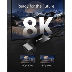 کابل HDMI به HDMI انکر مدل Anker HDMI 2.1 Cable A8743 7 کابل HDMI به HDMI انکر مدل Anker HDMI 2.1 Cable A8743