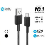کابل تبدیل USB به USB-C انکر مدل Anker 322 PowerLine USB-A to USB-C A81H5