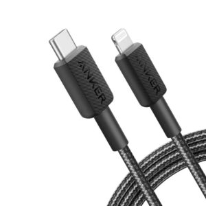 کابل تبدیل USB-C به لایتنینگ 0.9 متر انکر مدل Anker 322 USB-C to Lightning Cable A81B5