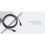 کابل تبدیل USB-C به لایتنینگ 1.8 متر انکر مدل Anker 322 USB-C to Lightning Cable A81B6