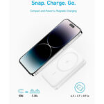 پاوربانک ظرفیت 10000 میلی آمپر ساعت انکر مدل Anker 334 MagGo Battery 10000mAh A1642