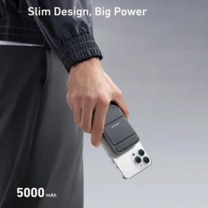 پاوربانک مگ سیف 5000 میلی‌آمپر انکر مدل Anker 622 Magnetic Battery A1614