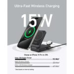 شارژر بی سیم 15 وات انکر مدل Anker MagGo Wireless Charging Station Foldable 3-in-1 B2557