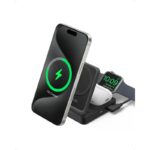 شارژر بی سیم 15 وات انکر مدل Anker MagGo Wireless Charging Station Foldable 3-in-1 B2557