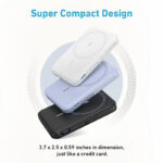 پاوربانک بیسیم ظرفیت 5000 میلی آمپر ساعت انکر مدل Anker Power Bank 322 MagGo A1618