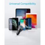 شارژر فندکی 36 وات انکر مدل Anker Powerdrive III 2 Port 36W Fast Car Charger A2729