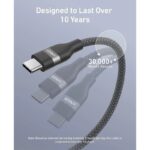 کابل USB-C به USB-C انکر مدل Anker USB-C to USB-C Cable 1.8m A82E2H12