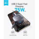 شارژر فندکی 75 وات انکر Anker USB-C Car Charger 75W A2738