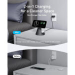 شارژر وایرلس 15 وات انکر مدل Anker MagGo 2-in-1 Wireless Charger A25M7