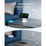 شارژر وایرلس 15 وات انکر مدل Anker MagGo 2-in-1 Wireless Charger A25M7