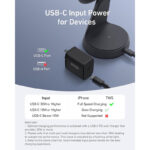 شارژر وایرلس 15 وات انکر مدل Anker MagGo 2-in-1 Wireless Charger A25M7