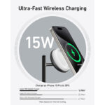 شارژر وایرلس 25 وات انکر مدل Anker MagGo Wireless Charging Station 3-in-1 Stand Qi2 B25M3