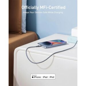 کابل تایپ سی به لایتنینگ انکر مدل Anker USB-C to Lightning Cable 1.8m A82B2H12